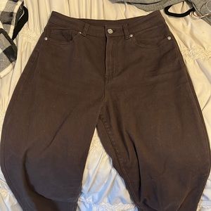 Brown Straight Leg Jeans